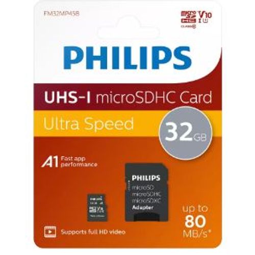 Philips Micro SDHC kartica 32GB Class 10 + SD adapter slika 2