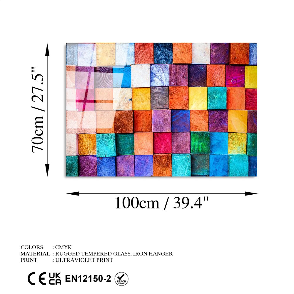 Dekorativna slika od kaljenog stakla UV-226 70 x 100, boja: višebojna slika 8