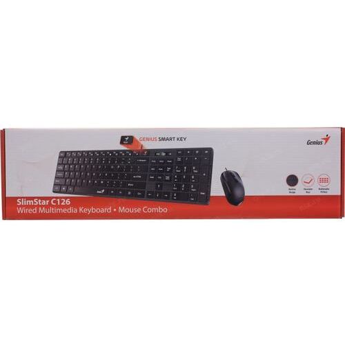 Genius SlimStar C126,BLK,USB,SERGK-210003 slika 3