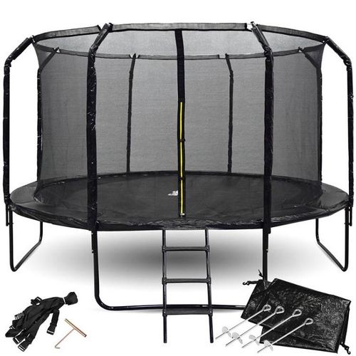 Vrtni trampolin SkyFlyer crni – 426 cm slika 6