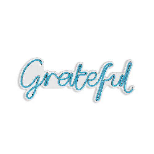 Wallity Ukrasna plastična LED rasvjeta, Grateful - Blue slika 15