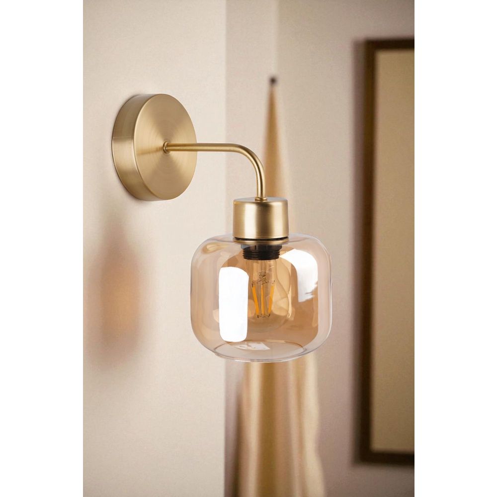 Opviq Zidna lampa 878, med, zlatna slika 1