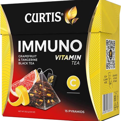 CURTIS Immuno tea - Crni čaj sa korom citrusa i aromom grejfruta, limete i mandarine 15x1,5g 111113 slika 2