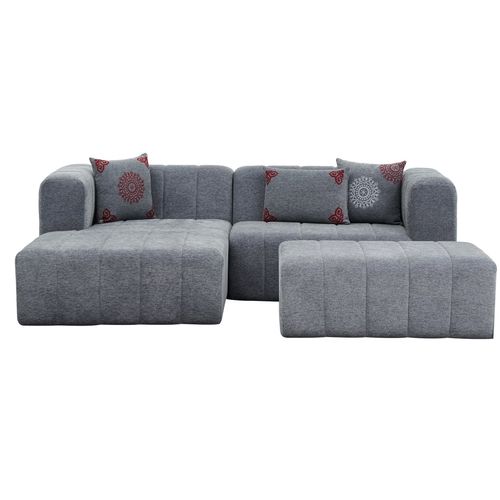 Beyza Mini Left - Grey Grey Corner Sofa slika 11