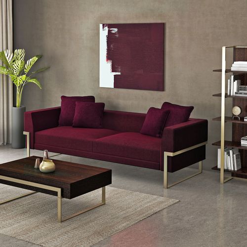 Magenta Crvena Sofa sa Dva Sedišta slika 1