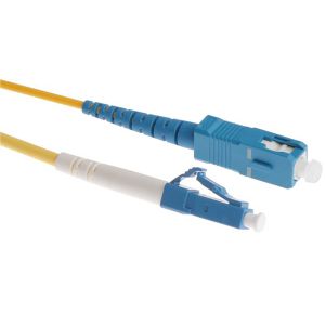 NFO Patch cord, LC UPC-SC UPC, Singlemode 9 125, G.652D, Simplex, 1m