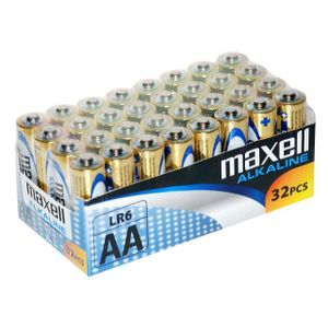 Maxell Alkalne Baterije LR-6/AA, Pakiranje od 32 Komada