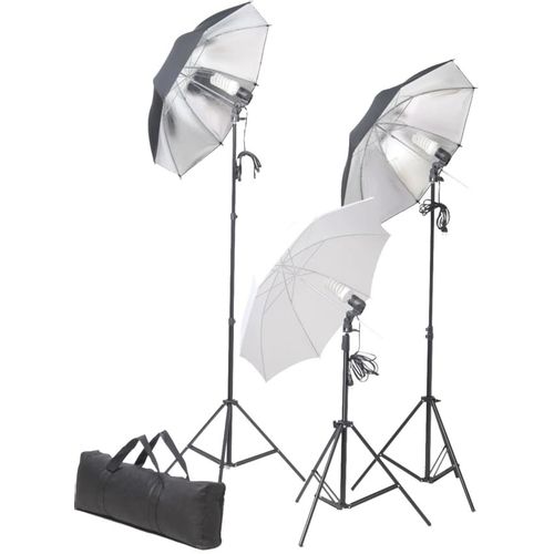 Oprema za fotografski studio sa setom svjetiljki i pozadinom slika 24