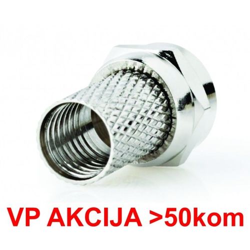 CON-FC-001 **  F muski konektor za RG6 kabl, 6.6mm, Zinc Alloy min.25kom (10,4) slika 4