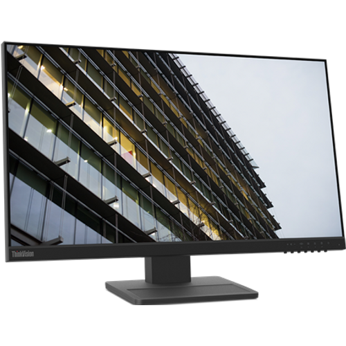 Lenovo Think 62B6MAT3EU 23.8" ThinkVision E24-28, 1920x1080 Wide 16:9 LED IPS AG, 1000:1 (Dynamic 3M:1), 6ms (4ms extreme mode), 250cd/m², 178/178, VGA, DisplayPort, HDMI, Integrated Speakers 2x 1.5w, Black, Tilt, Swivel, Lift, Pivot, VESA 100x100, 3YW slika 1