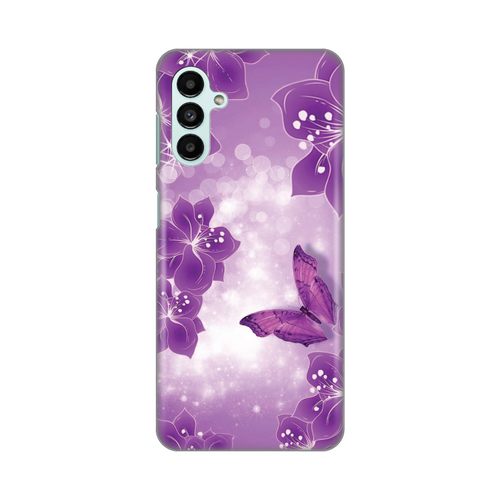 Torbica Silikonska Print za Samsung A136B/A047F Galaxy A13 5G/A04s Butterfly And Flowers slika 1