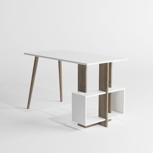 Woody Fashion Studijski stol, Lagomood Side - Walnut, White slika 6