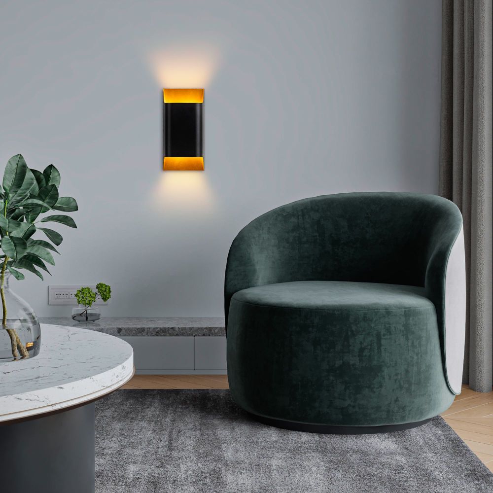 Zidna Lampa Bera - 15311, boje: Crna slika 1