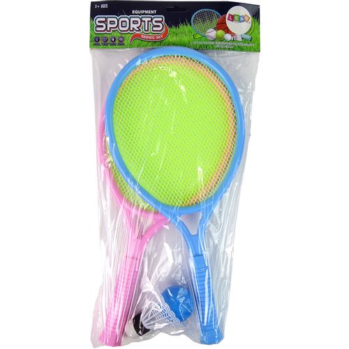 Set reketa za tenis i badminton plavo-rozi slika 2