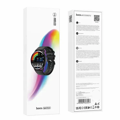 HOCO pametni sat / pametni sat Amoled Y15 smart sport (mogućnost povezivanja sa sata) crni slika 4