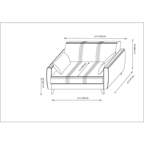 Atelier Del Sofa Dvosjed, Zaden - Tile Red slika 8