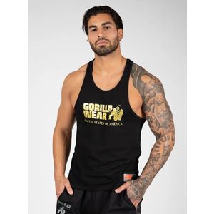 Gorilla Wear CLASSIC Majica bez rukava, Crno/Zlatna