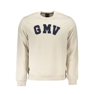 GIAN MARCO VENTURI MEN'S WHITE ZIPLESS SWEATSHIRT