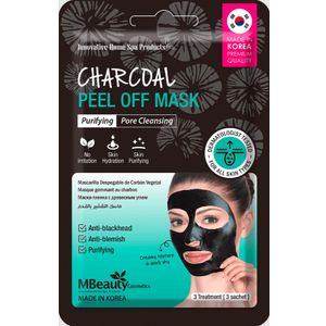 MBeauty Peel Off maska sa ugljem za detoksikaciju kože 3 kom