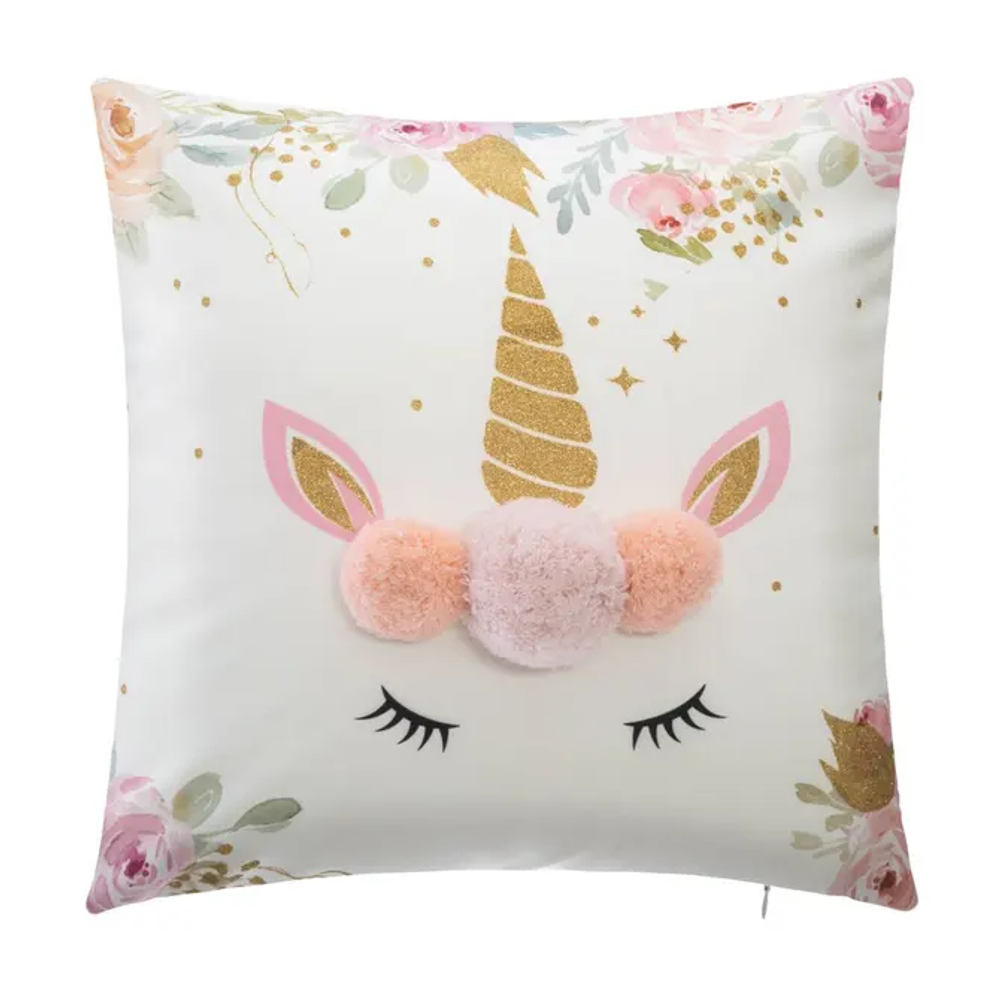 Atmosphera ukrasni jastuk unicorn 40x40 cm poliester višebojni slika 1