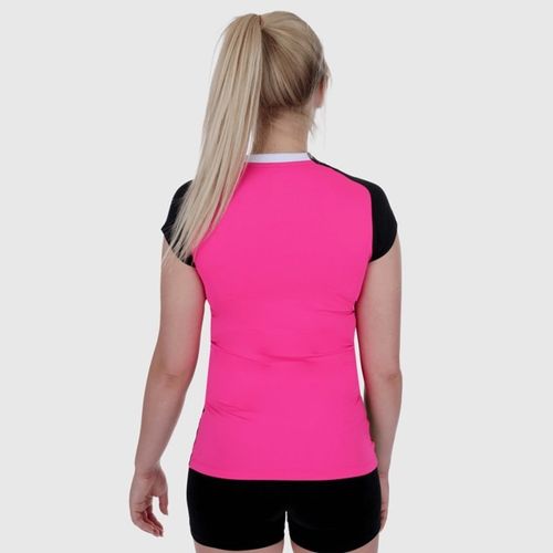 Ženski Dres Erima Gandia Tank Top - Pink Glo/Black/White slika 4