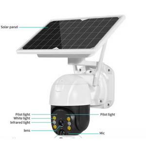 CAM-IP4MP-EK2-WIFI  GMB kamera Solar 4 mpix microSD iCSee xmeye pro app Two-way voice PTZ ip66 *6399