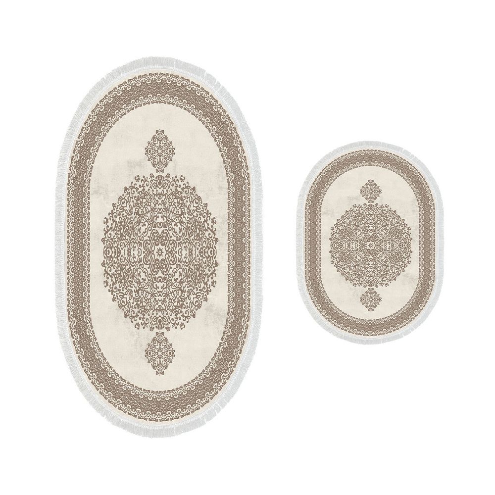 Set smeđih kupatilskih prostirki (2 komada) - 410602-O slika 2