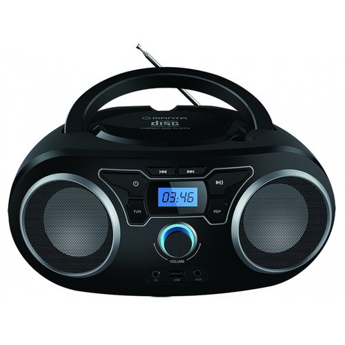 MANTA CD player, FM, USB, MP3, LCD, DC + baterije, crni BBX004 slika 1