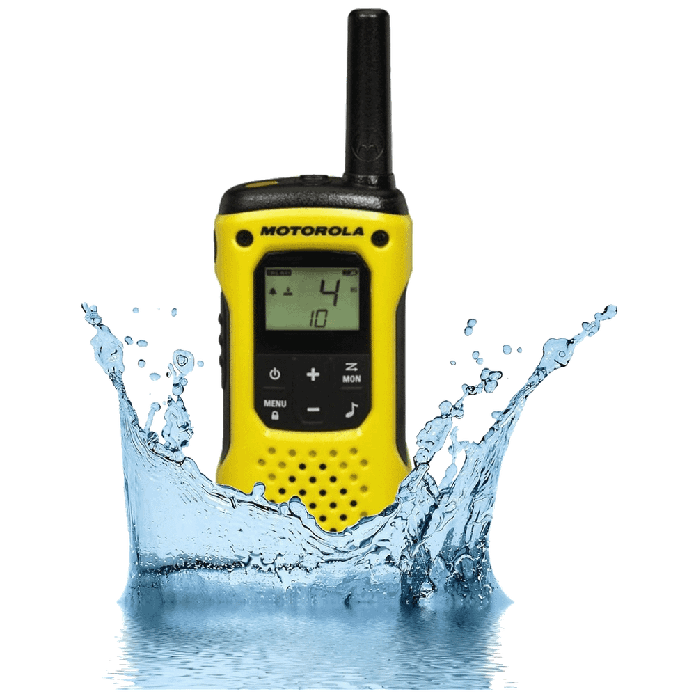 Motorola Walkie Talkie, domet 10 km, 16 kanala, žuto/crna - TLKR T92 slika 4