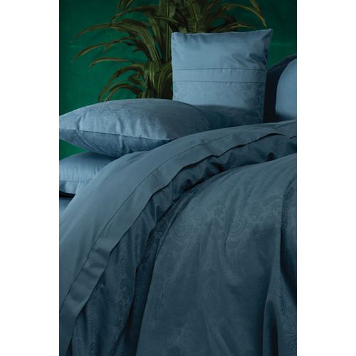 L'essential Maison Sante - Set posteljine od satenskog pamuka u boji petrol plave slika 2
