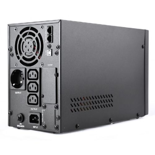 EG-UPS-PS1000-01 Gembird UPS sa stabilizatorom 1000VA (800W) pure sine wave, LCD, USB, black slika 2