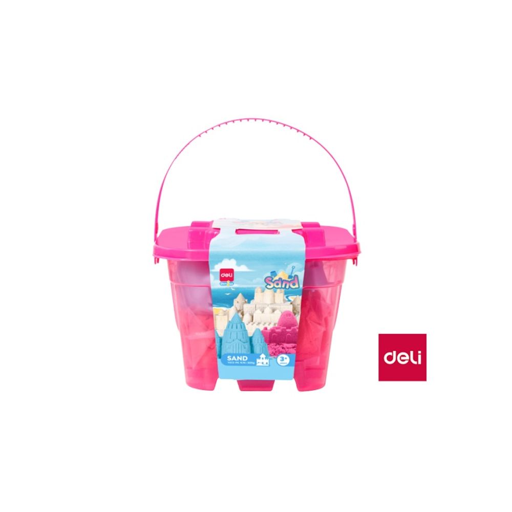 KINETIČKI PESAK u kantici sa 6 modli 500g PINK EY013-PK slika 1