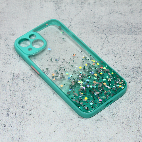 Maska Frame Glitter za iPhone 13 6.1 mint slika 1