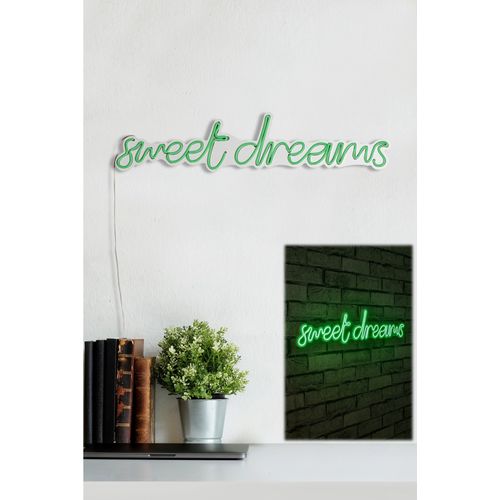 Wallity Ukrasna plastična LED rasvjeta, Sweet Dreams - Green slika 12