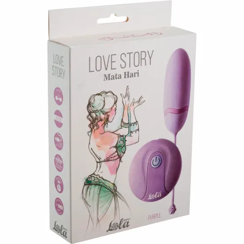 Vibro jaje Lola games With Remote Control Mata Hari Purple slika 1