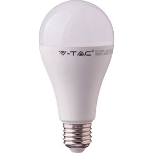 V-TAC VT-215 LED Energetska učinkovitost 2021 G (A - G) E27 oblik kruške 15 W = 85 W neutralna bijela (Ø x D) 66.5 mm x 134 mm  1 St.