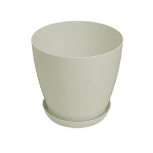 Saksija LUX 22cm sa podmetacem bež