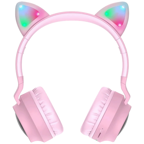 hoco. Bežične stereo slušalice, Bluetooth v5.0, 300mAh - W27 Cat Ear Pink slika 2