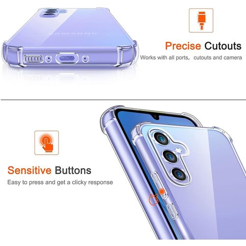 Techsuit Shockproof Clear Silicone prozirna maskica otporna na udarce za Samsung Galaxy A55 5G slika 4