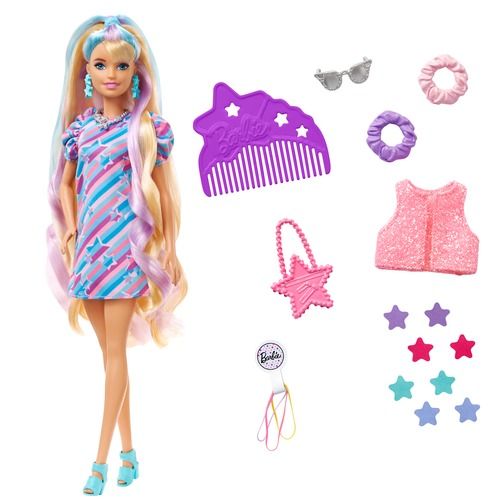 Barbie lutka Totally Hair plava slika 5