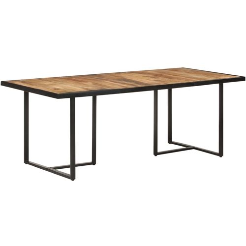 Blagovaonski stol 200 cm od grubog drva manga slika 17