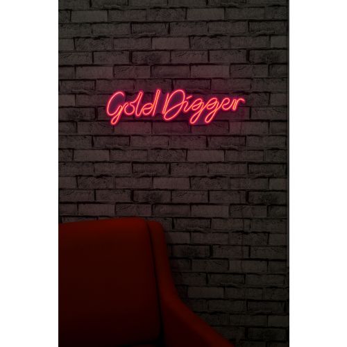 Wallity Ukrasna plastična LED rasvjeta, Gold Digger - Pink slika 3