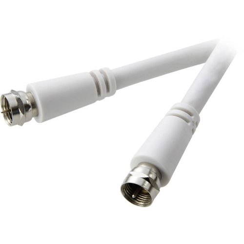 SpeaKa Professional SAT priključni kabel [1x F-muški konektor - 1x F-muški konektor] 1.50 m 90 dB  bijela slika 1