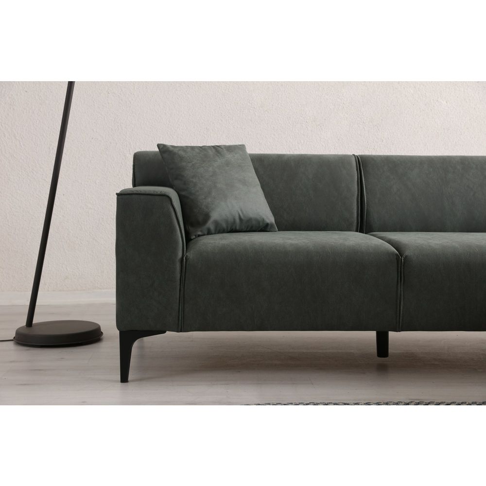 Ugaona sofa New Petra R - Zelena slika 3