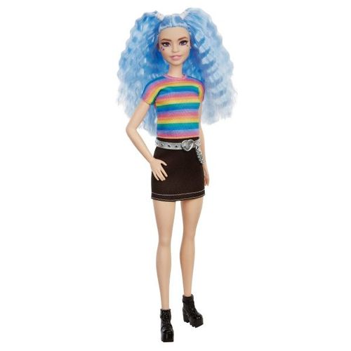 Barbie Lutka Fashionistas u bluzi boje duge Mattel GRB61 slika 1