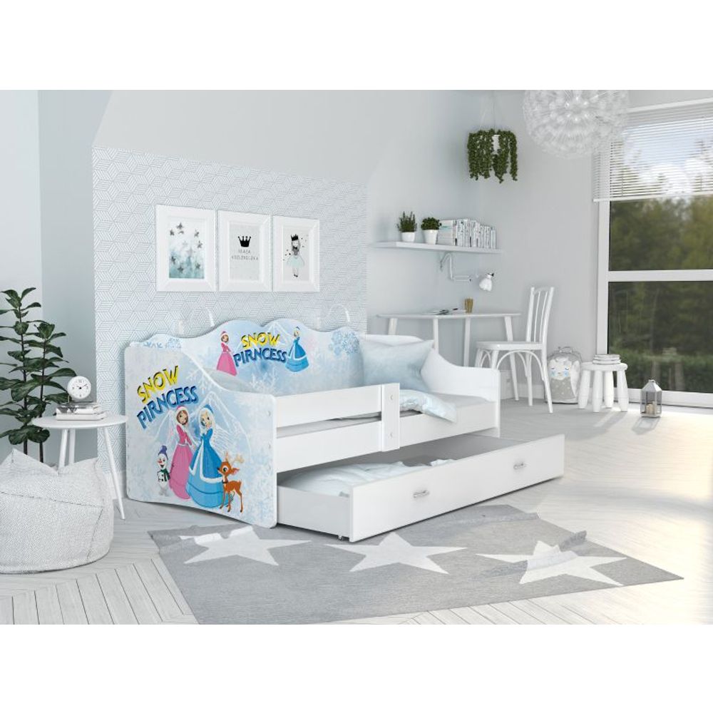 Drveni dječji krevet Neli sa ladicom - 180x80cm - FROZEN slika 1