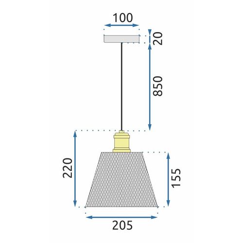 TOOLIGHT APP945-1CP Set zlatna stropna svjetiljka slika 14