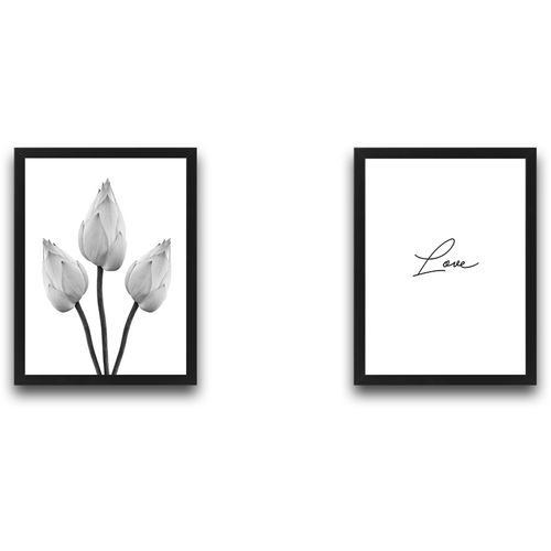 Wallity Uokvirena slika (2 komada), Love Flower Set slika 2