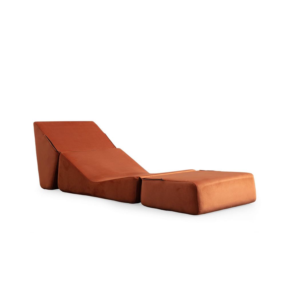 Origami Pretvorni - Narandžasti Sofa-Krevet za Jednu Osobu slika 6