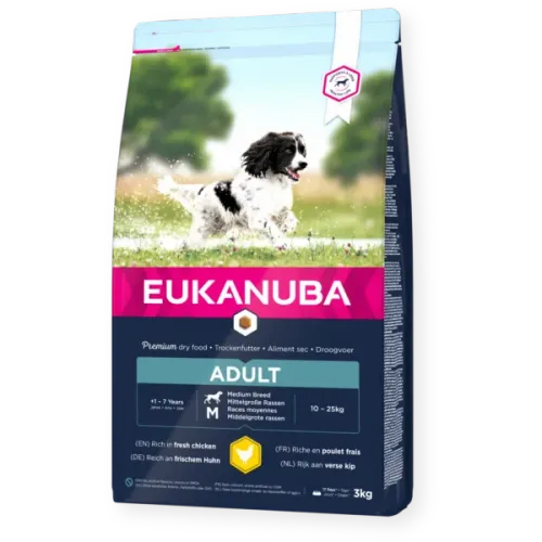 Eukanuba Dog Adult Medium Breed Chicken 18 kg slika 1